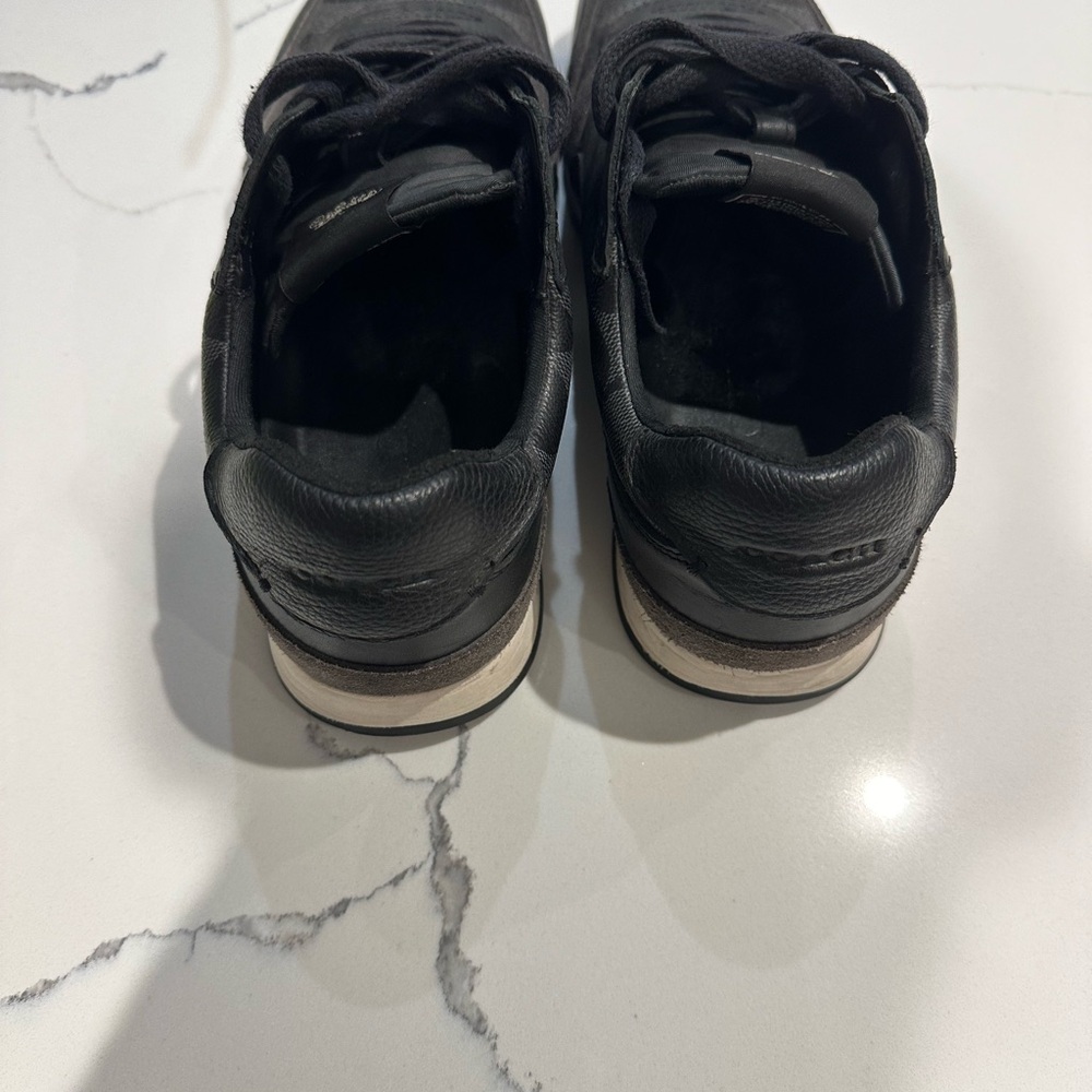 COACH Black Leather Men's Shoes - Picture 4 of 9